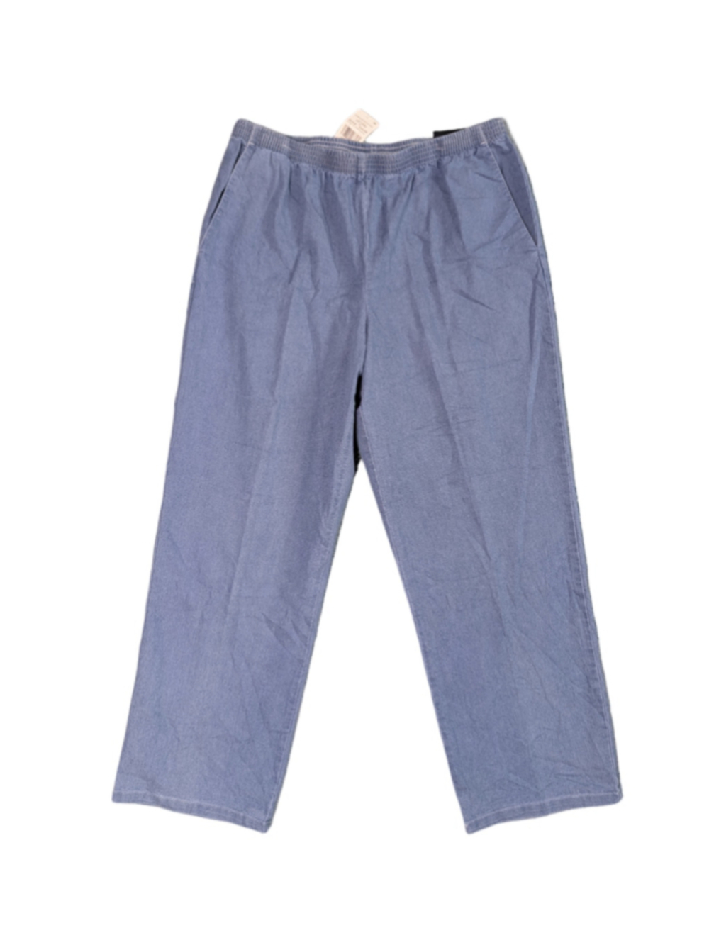 NWT Alfred Dunner Pull On Denim Pants Blue Proportioned Short Size 12